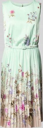 Rinascimento Rinascimento Knielanges Cocktailkleid mit Plisseefalten in Mint, Gr&ouml;&szlig;e XL