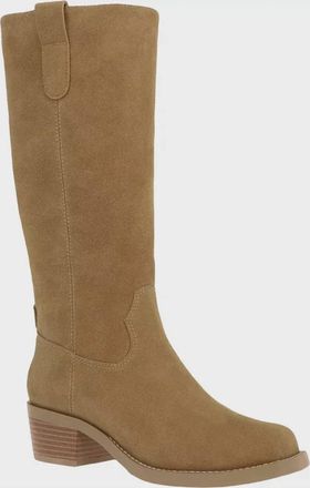 Mia Shoes Womens Duston Suede Boot In Tan Suede