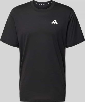 adidas T-Shirt mit Logo und Rundhalsausschnitt in Black, Größe XXL