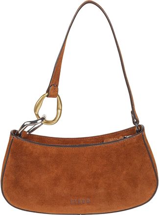Staud Ollie Brown Cow Leather Shoulder Bag