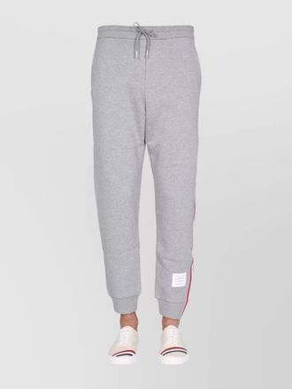 Thom Browne cotton cropped tapered track pants
