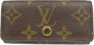 Louis Vuitton Pre-owned Canvas Sleutelhanger - Dames - Vintage Accessoires - Bruin - ONE Size - Vintage
