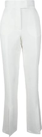 Alberto Audenino Wijde broek - Dames - Wijde Broeken - Wit - S - Polyester - Broeken