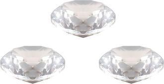 OEM Pisapapeles Decorativo Arco&iacute;ris De Cristal K9 De 3 Piezas Y 80 Mm Con Diamantes Prism&aacute;ticos De Cristal Para Decoraci&oacute;n De Bodas, Habitaciones Y Oficin