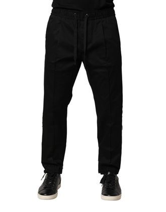 Dolce & Gabbana Cotton-Elastane Joggers - Black