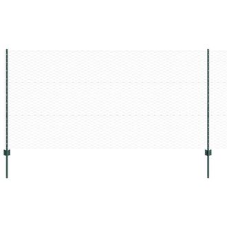 Berkfield Home Garden Fence Set Set of 2 Green Metal Large Durable