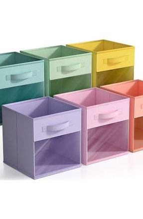 Sorbus 6-Pack Window Storage Cubes in Multicolored Pastel at Nordstrom Rack