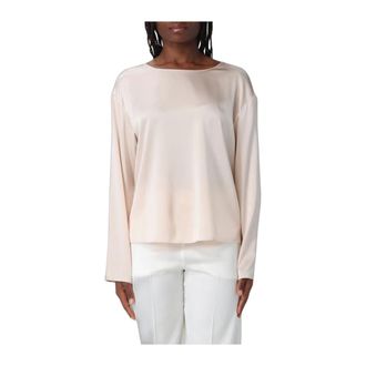 Emporio Armani Blusa de Seda El&aacute;stica - Blouses & Shirts - Mujer - Rosa - M