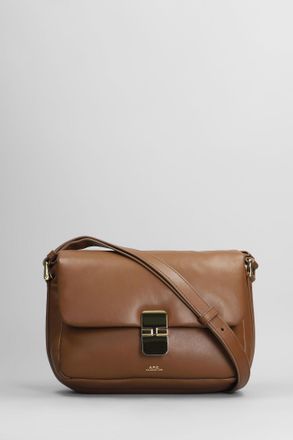 A.P.C. A. P.C. Grace Soft Shoulder Bag In Brown Leather