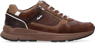 Australian Footware Connery Leather - Heren - Sneakers - Bruin - 44 EU - Leer - Schoenen