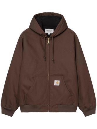 Carhartt Work in Progress Brown Active Adjustable Hood Cotton Jacket