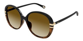 Chlo&eacute; CH0207SK Asian Fit 003 Womens Sunglasses Black Size 58