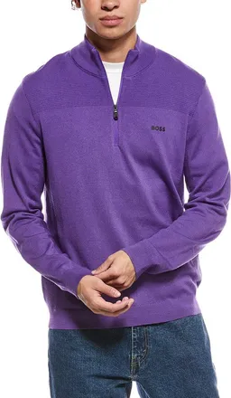 HUGO BOSS Momentum-X Wool-Blend 1/4-Zip Sweater