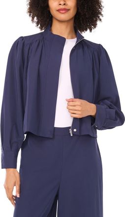Vince Camuto Zip Front Jacket in Classic Navy at Nordstrom, Size Xx-Large