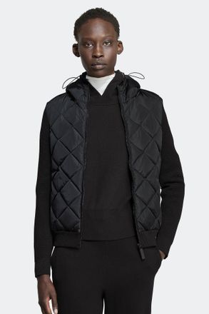 Canada Goose HyBridge Quilted Knit Hoodie Black Disc