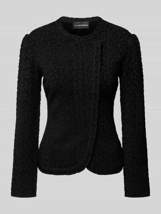 Emporio Armani Slim Fit Blazer aus Viskose-Mix mit Puff&auml;rmeln in Black, Gr&ouml;&szlig;e 40