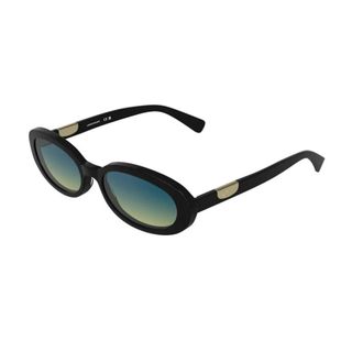 Longchamp Lo795S 001 Oval Sunglasses - female - Longchamp - Sunglasses - Black - 54 MM - Accessories