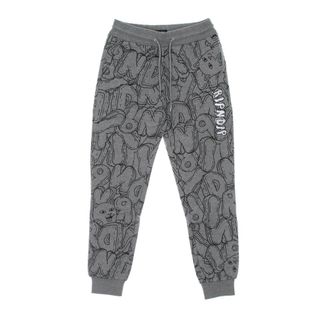 Ripndip Sweatpants, male, Gray, L, Bubble Booble Sweat Trousers Charcoal Heather