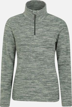 Mountain Warehouse Womens Mountain Warehouse Womens/Ladies Snowdon Melange Fleece Top - Green - Size: 20