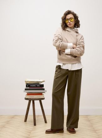 Twik Womens Low-rise wide-leg dress pant