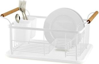 Wadiga Escurreplatos Metalico Blanco 39,5 X 26 X 18 Cm - Cc70032