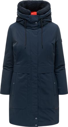 Marikoo dames winterparka Pakaami met teddygevoerde capuchon