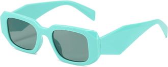 Generic Square Mens Vacation Sunglasses, Outdoor Commuting Shopping Womens Decorative Sun Glasses(Green)