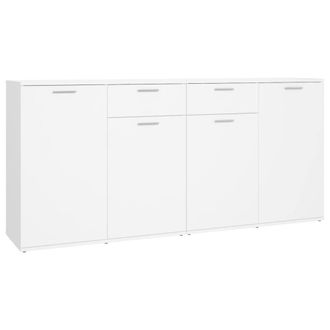 Berkfield Home Sideboard White 160x36x75 cm Engineered Wood | Size: 160 x 36 x 75 cm