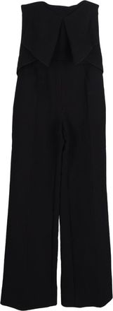 Roland Mouret Strapless Jumpsuit in Black Wool