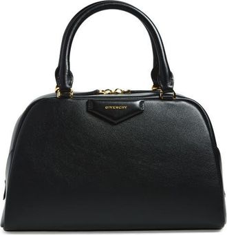Givenchy Medium Antigona Soft Leather East/West Top Handle Bag in 001-Black at Nordstrom