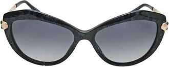 Bulgari Ladies Black Cat Eye Sunglasses 0BV8186KB-5412T3