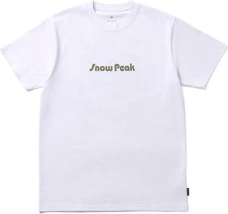 Snow Peak T-shirt con stampa Unwind - Bianco