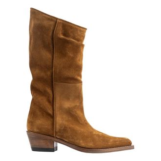Khaite Clive 35 Boot - female - Khaite - Cowboy & Biker Boots - Brown - 4 1/2 UK - Shoes