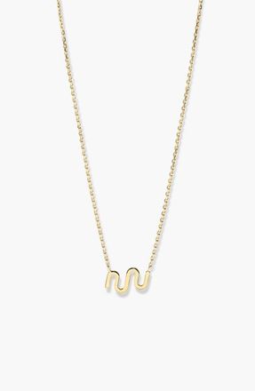 Mejuri Zodiac Sign Necklace in Aquarius by MEJURI at Nordstrom