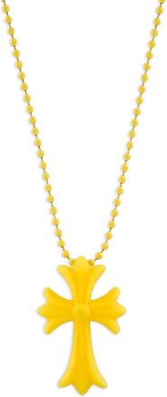 Chrome Hearts cross-pendant necklace - Yellow