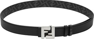 Fendi Belts, male, Black, Size: 100 CM Squared FF Belt