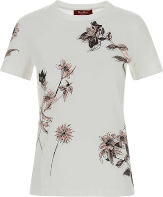 MM Studio White Cotton Pugnale T Shirt