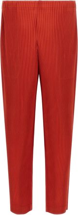 Homme Pliss&eacute; Issey Miyake Trousers - Red
