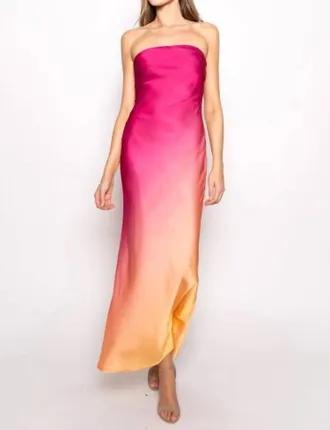 FORE COLLECTION Sunrise Maxi Dress In Pink