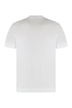 Ermenegildo Zegna Crew Neck Cotton T-Shirt - White