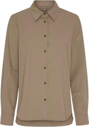 Notyz Camicia Classica - - Blouses & Shirts - Donna - Beige - XL