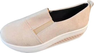 Generic Womens Orthopedic Running Trainers Women Wide Fit Slip on Shoes Outdoor Heel Slope Shoes Womens Mesh Sport Leisure Running Fitness Breathable Womens S