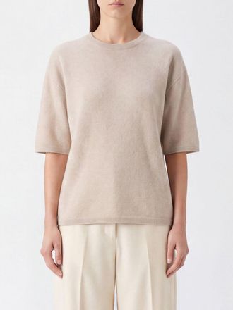 Lisa Yang Short-Sleeved Pure Cashmere Crewneck Jumper