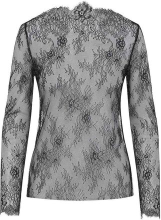 Alberta Ferretti Lace Ls T-Shirt