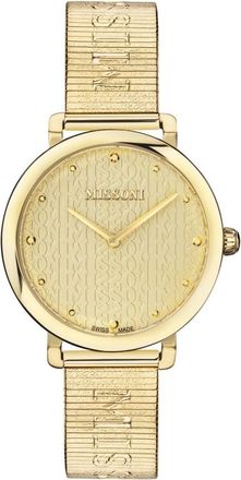 Missoni Urban Lettering Horloge - Dames - Horloges - Geel - ONE Size - Accessoires