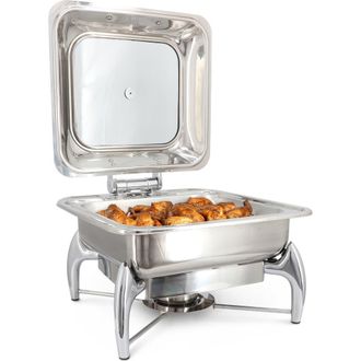 MegaChef Stainless Steel Professional Chafing Dish/Food Warmer/Buffet Server Serving Dish in Silver at Nordstrom