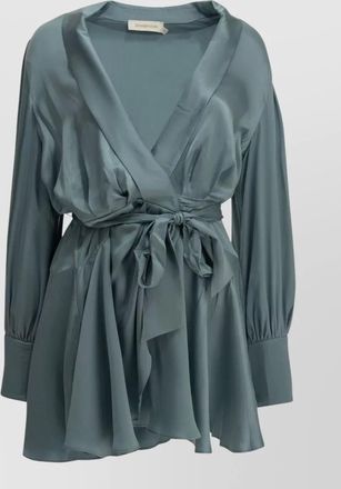 Zimmermann silk wrap blouse