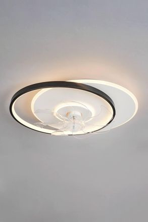 BHS Ingram LED Dimmable Fan Ceiling Light in Black
