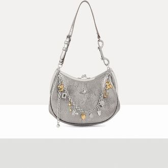 Vivienne Westwood Charm Frame Purse Python-effect Emboss -Iron-charms