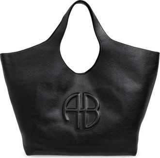 Anine Bing Lili Tote - Dames - Shoppers - Zwart - ONE Size - Leer - Tassen